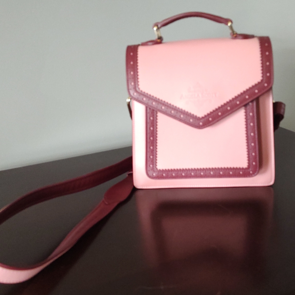 The Office of Angela Scott Babe Crossbody/Handbag Raspberry and Pink